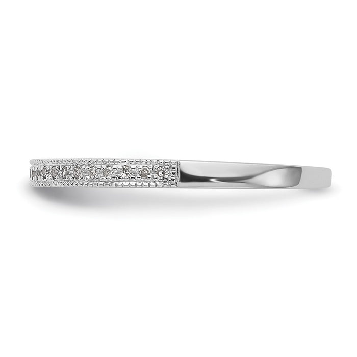 Buy Exclusive 14K White Gold Diamond Wedding Band Set - 1/8 Carat, Stylish Pair-3
