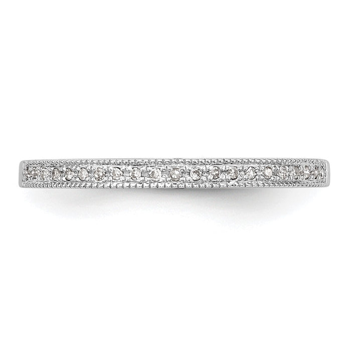 Buy Exclusive 14K White Gold Diamond Wedding Band Set - 1/8 Carat, Stylish Pair-4