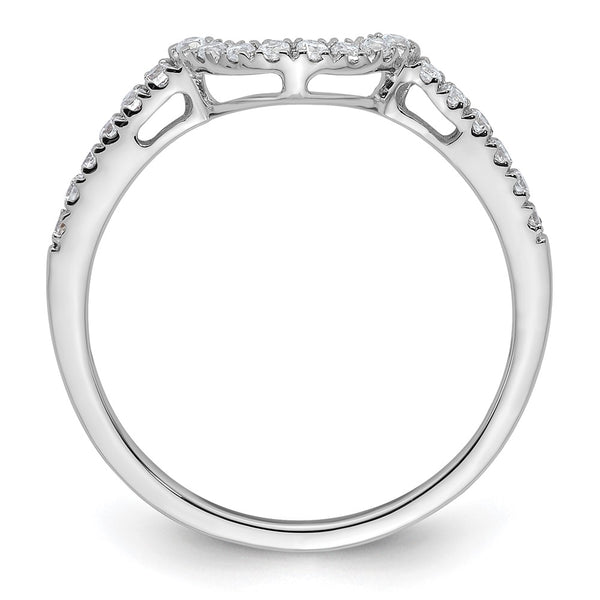 14K White Gold 1/5 Carat Diamond Wedding Band - Style GR1-1022643