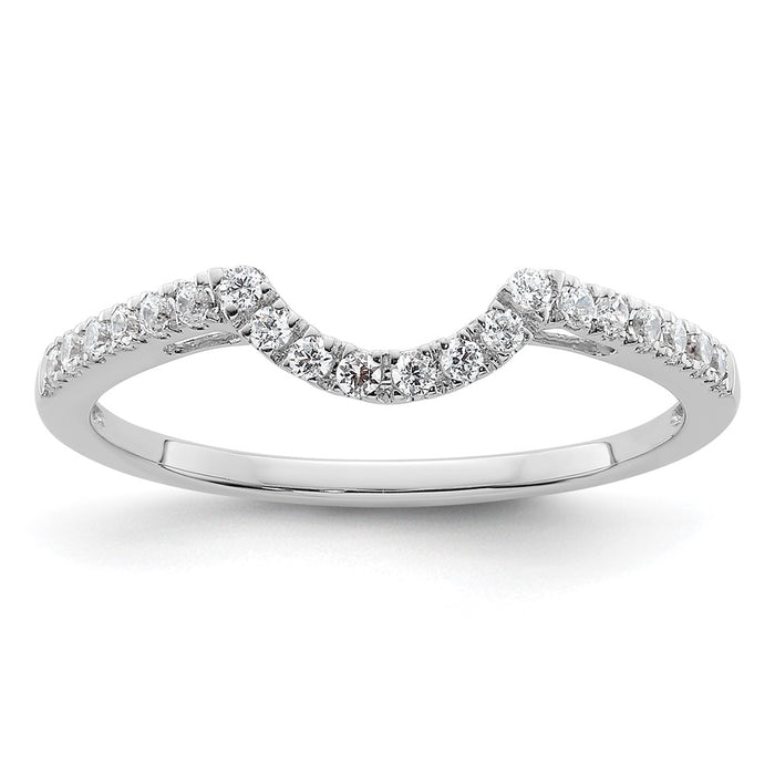 Buy Exclusive 14K White Gold 1/5 Carat Diamond Wedding Band - Stylish Value!-1