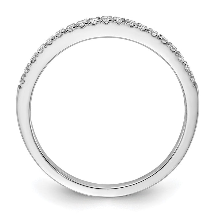 Buy Stylish 14K White Gold Wedding Band Set with 1/5 Carat Diamonds-2