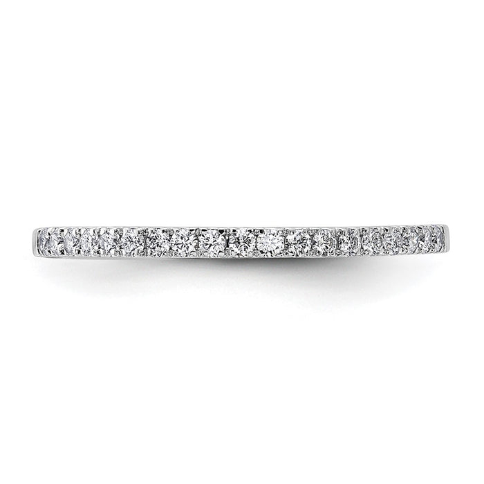 Buy Stylish 14K White Gold Wedding Band Set with 1/5 Carat Diamonds-4