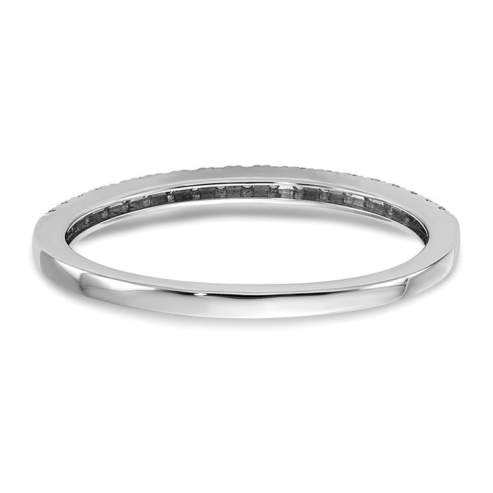 Buy Stylish 14K White Gold Wedding Band Set with 1/5 Carat Diamonds-5