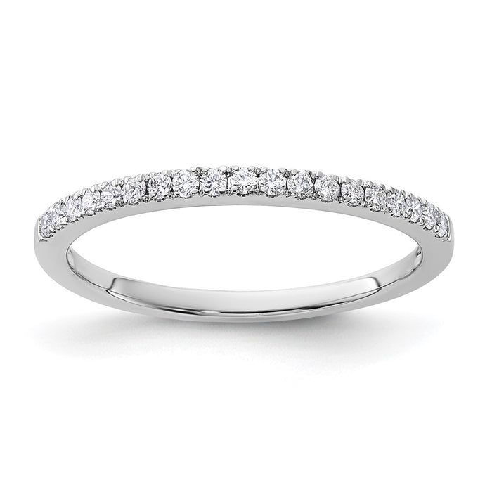Buy Stylish 14K White Gold Wedding Band Set with 1/5 Carat Diamonds-1