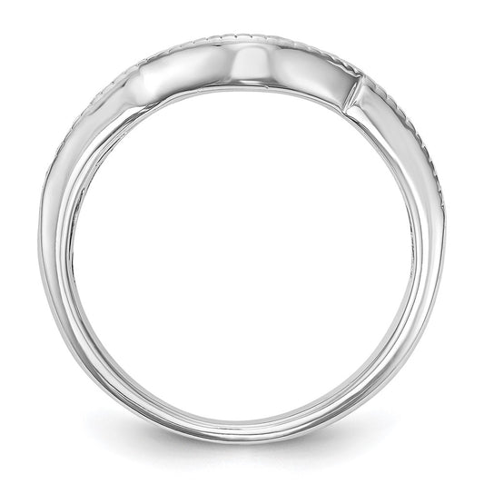 Exclusive 14K White Gold 1/4 Carat Diamond Eternity Wedding Band - Stylish Value