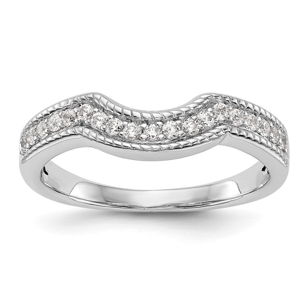 Exclusive 14K White Gold 1/4 Carat Diamond Eternity Wedding Band - Stylish Value