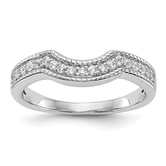 Exclusive 14K White Gold 1/4 Carat Diamond Eternity Wedding Band - Stylish Value