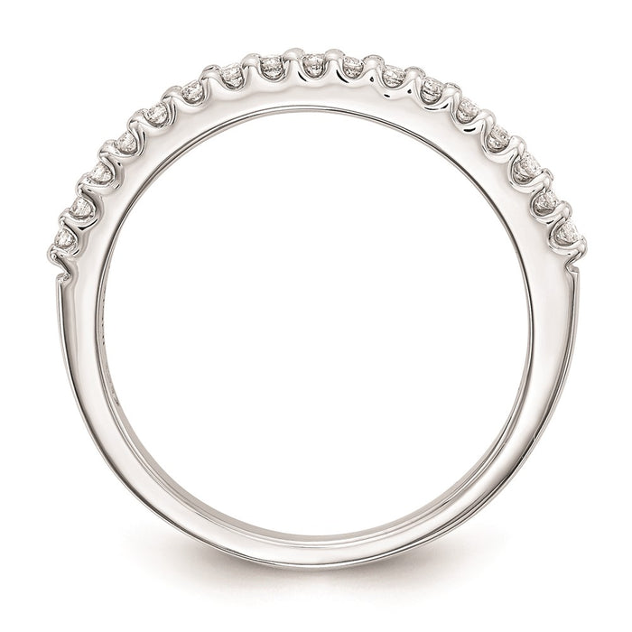 Designer 14K White Gold Wedding Band Setting - Stylish, High-Quality Value-2