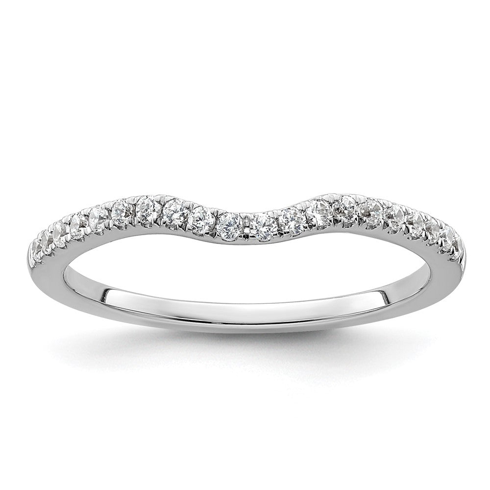 Buy Exclusive 14K White Gold Wedding Band - 1/5 Carat Diamond, Stylish Value