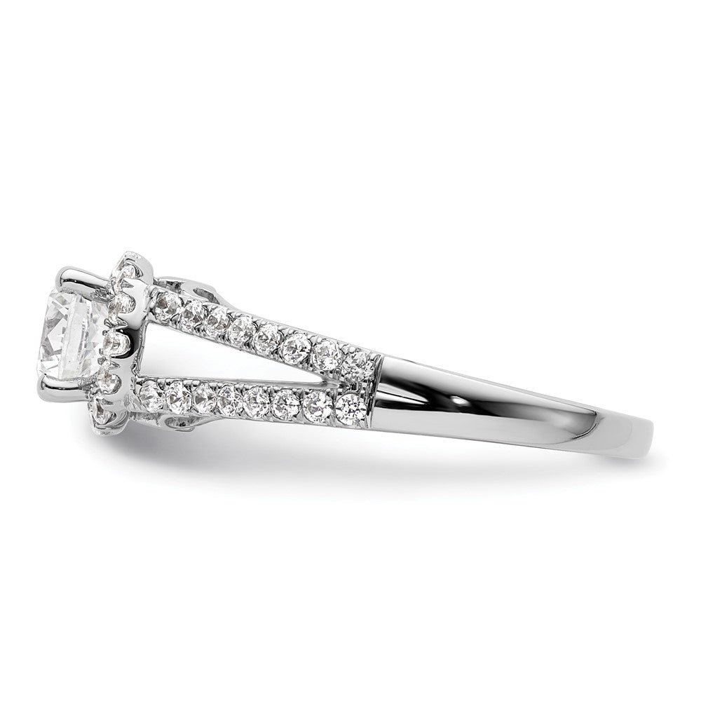 Buy Exclusive 14K White Gold Halo Engagement Ring for 3/4 Carat Center