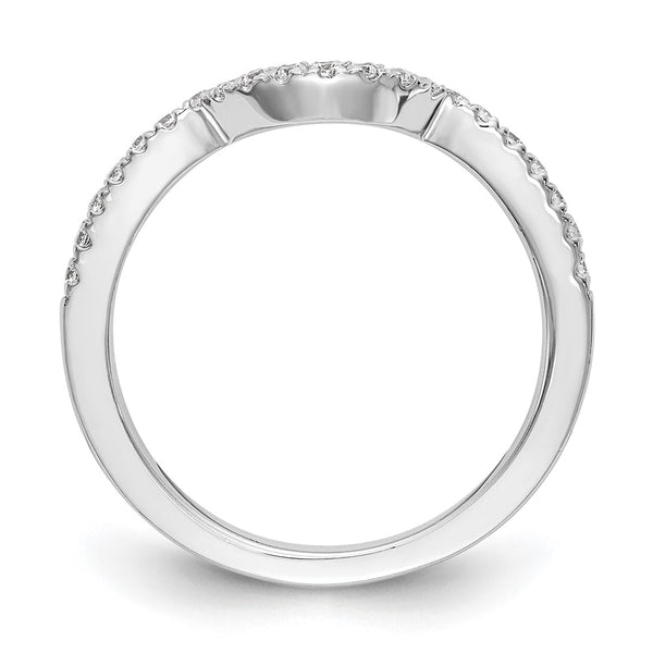14K White Gold 1/4 Carat Diamond Wedding Band - Style GR1-1022762