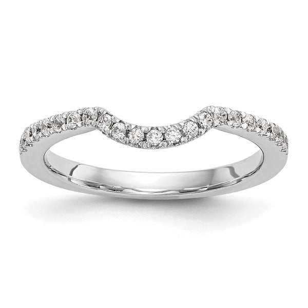 14K White Gold 1/4 Carat Diamond Wedding Band - Style GR1-1022762
