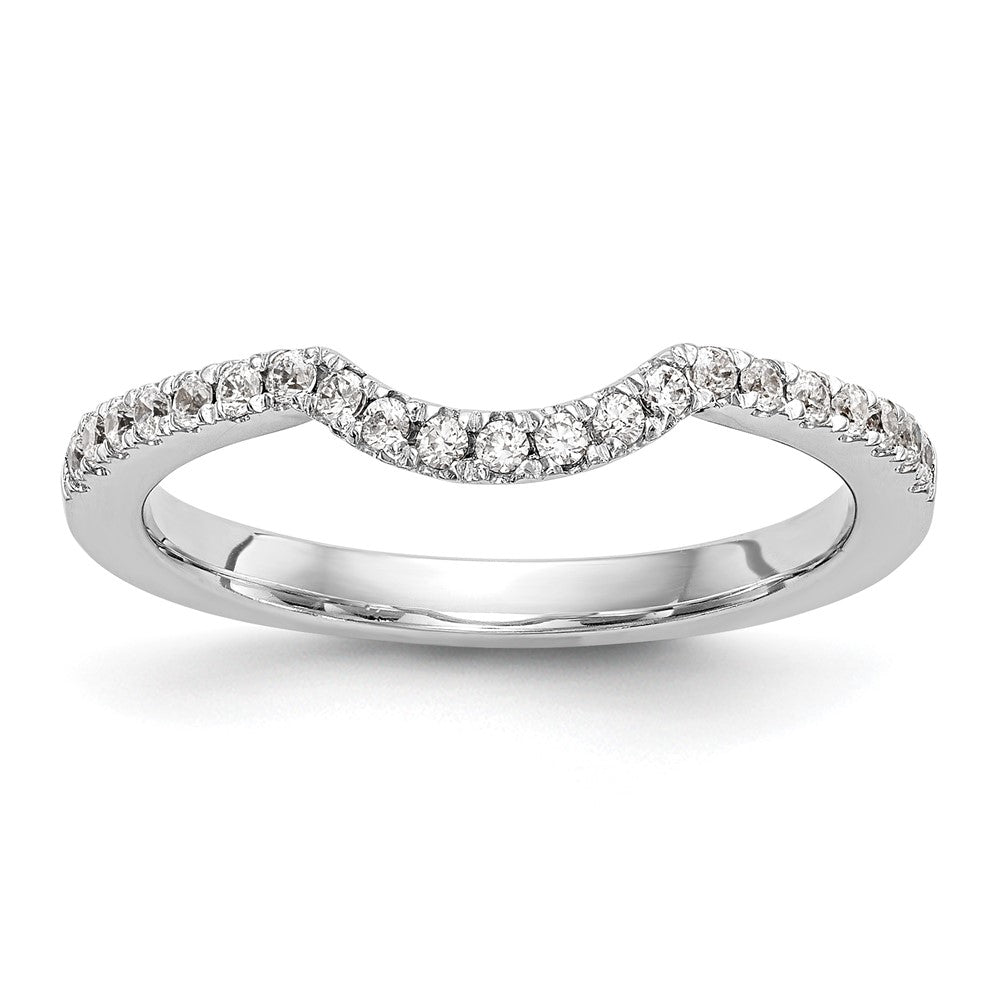 High-Quality 14K White Gold 1/4 Carat Diamond Wedding Band - Stylish Value!
