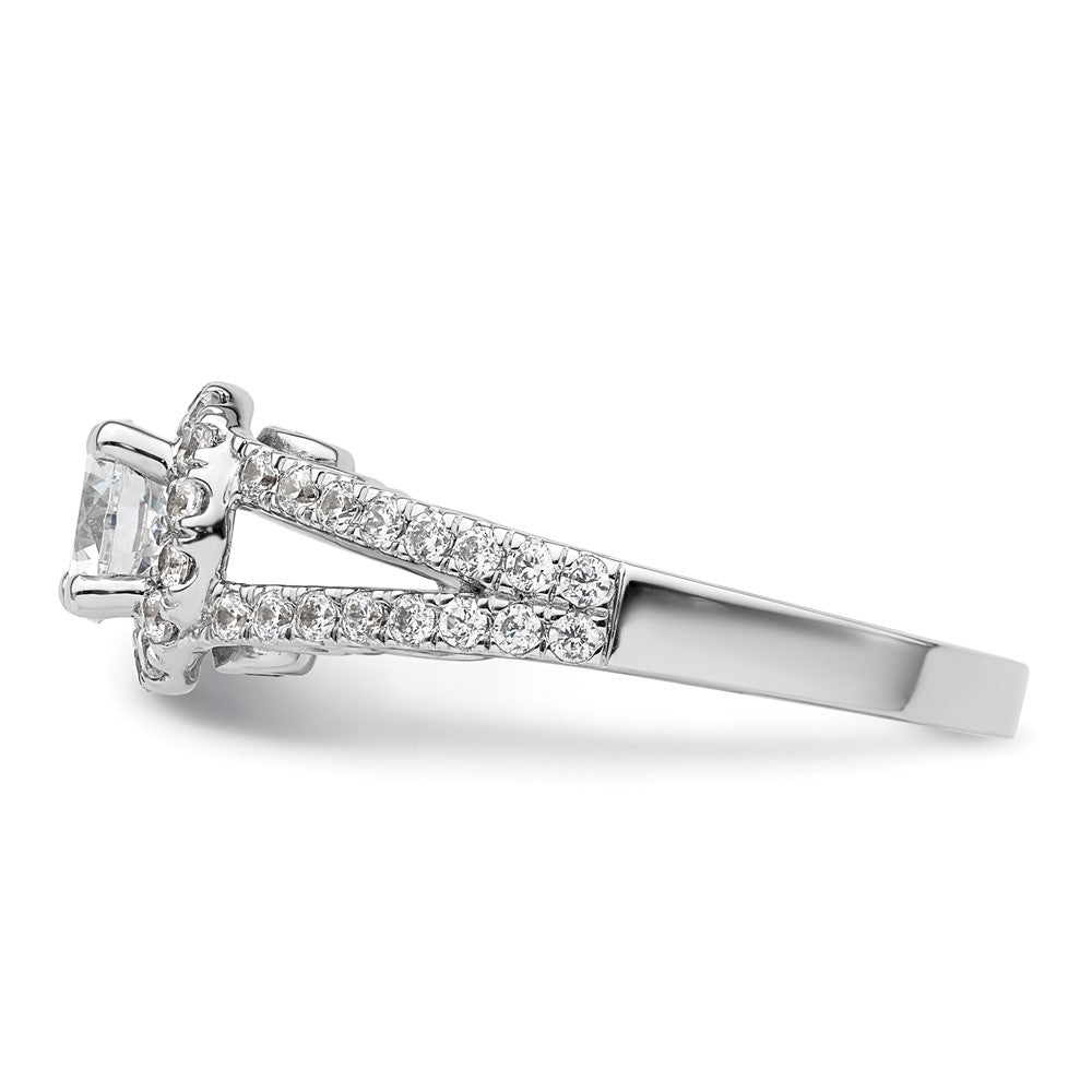 Buy Exclusive 14K White Gold Halo Engagement Ring with 5/8 Carat Diamonds