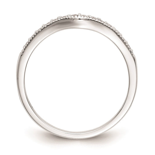 Buy Stylish 14K White Gold Curved Wedding Band Setting - Luxury & Quality