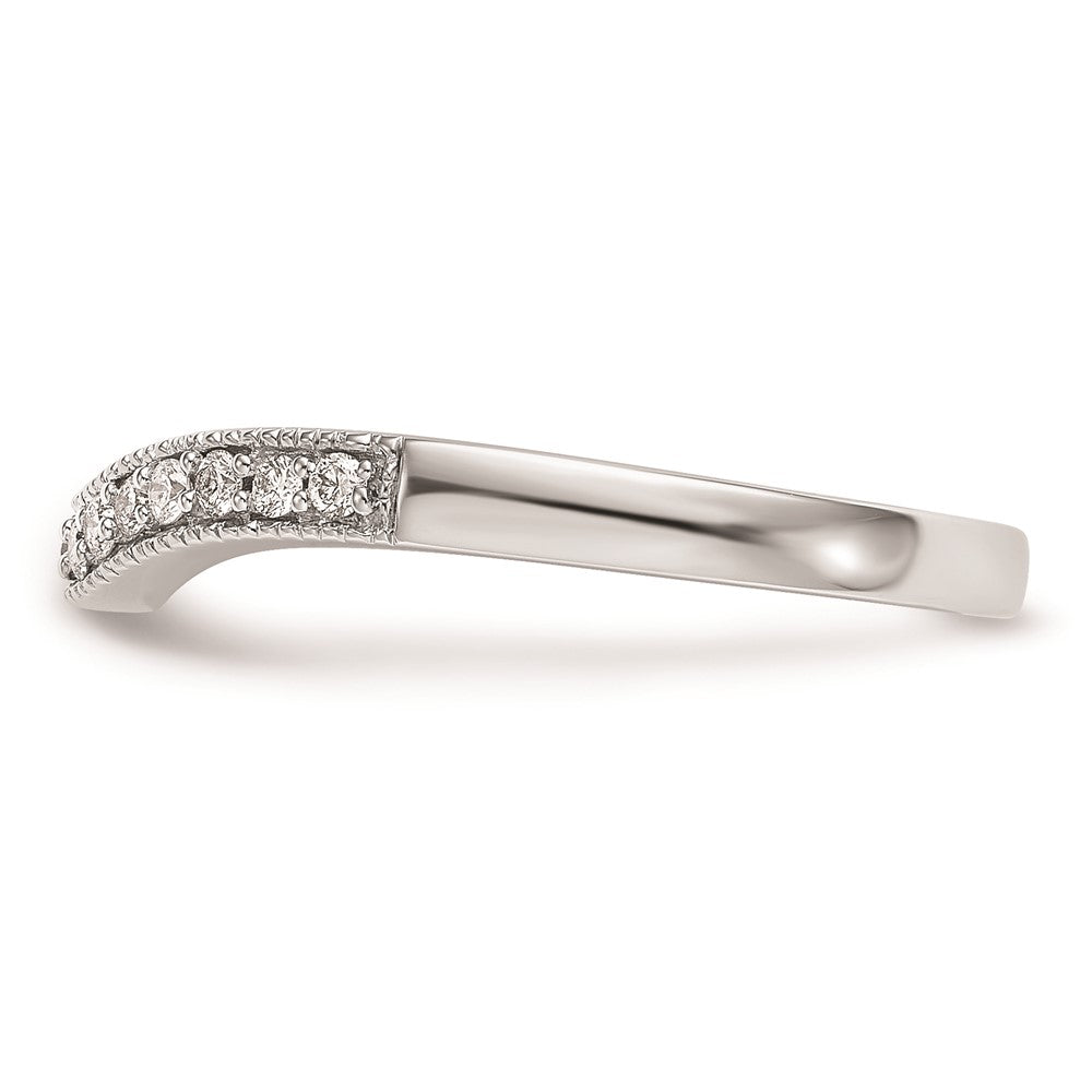 Buy Stylish 14K White Gold Curved Wedding Band Setting - Luxury & Quality