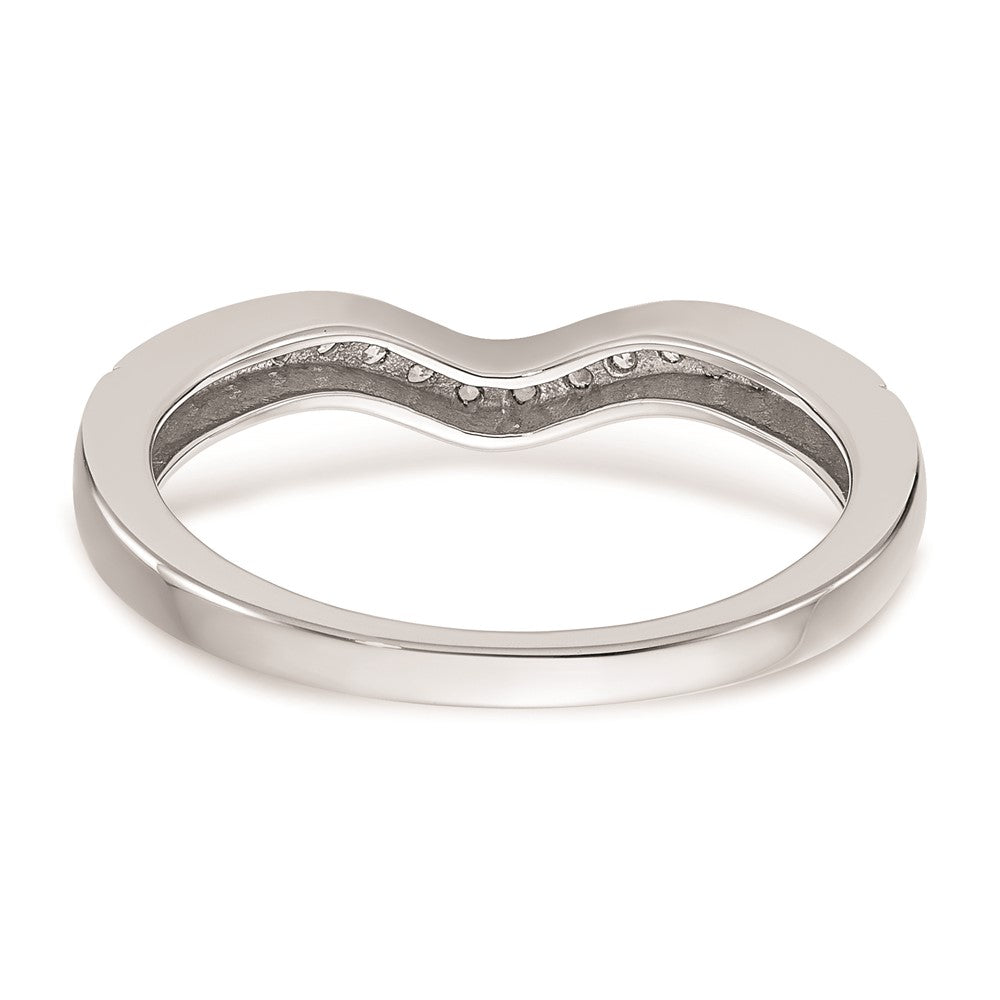 Buy Stylish 14K White Gold Curved Wedding Band Setting - Luxury & Quality
