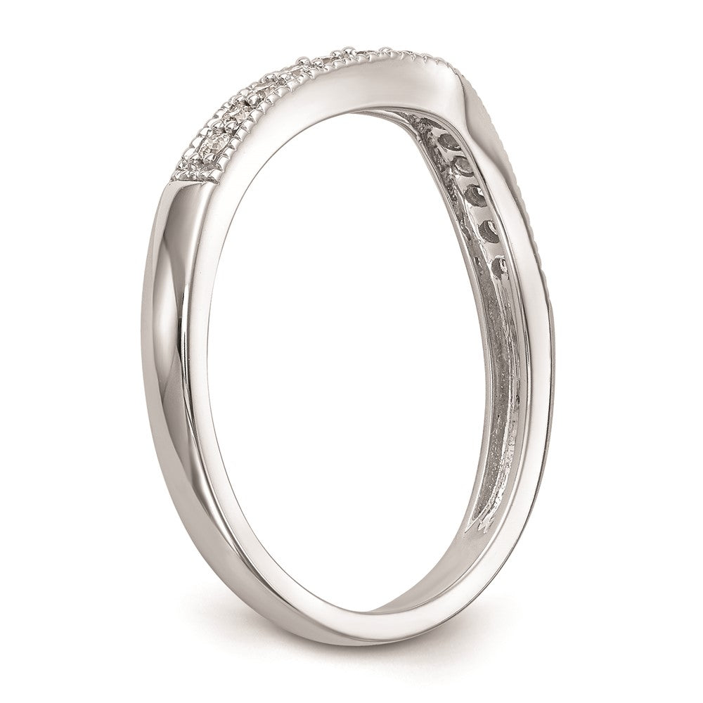 Buy Stylish 14K White Gold Curved Wedding Band Setting - Luxury & Quality