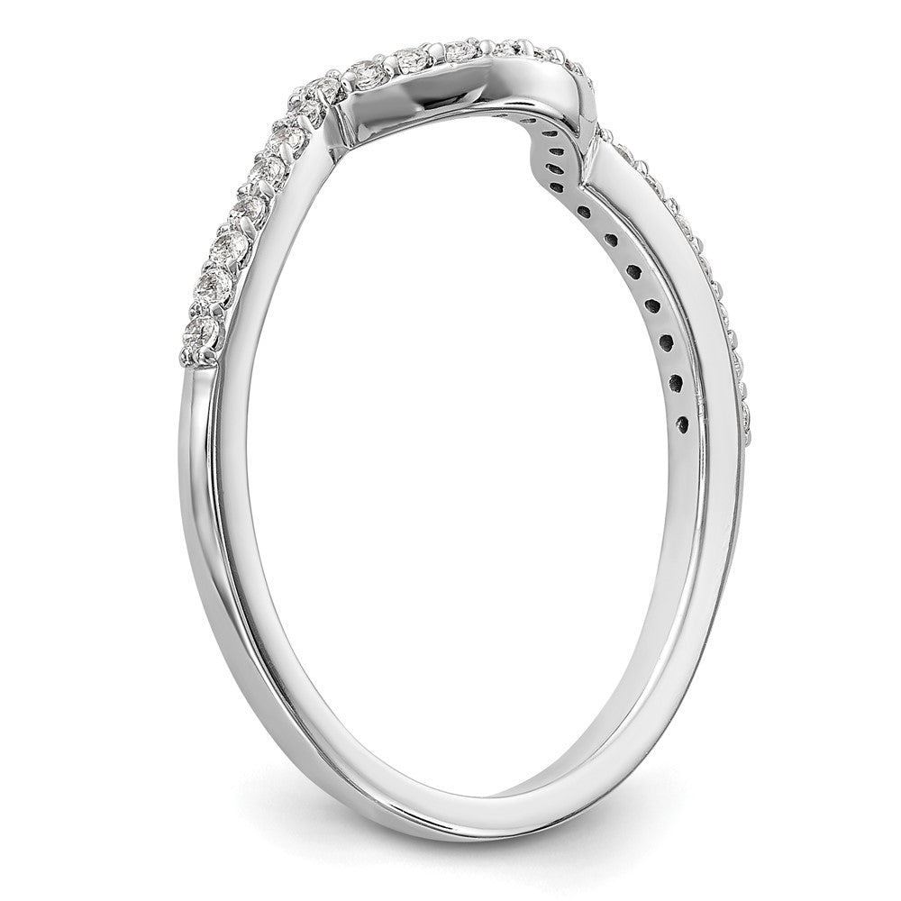 Buy Stylish 14K White Gold Wedding Band with 1/8 Carat Diamond Accents