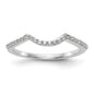 Buy Stylish 14K White Gold Wedding Band with 1/8 Carat Diamond Accents-1