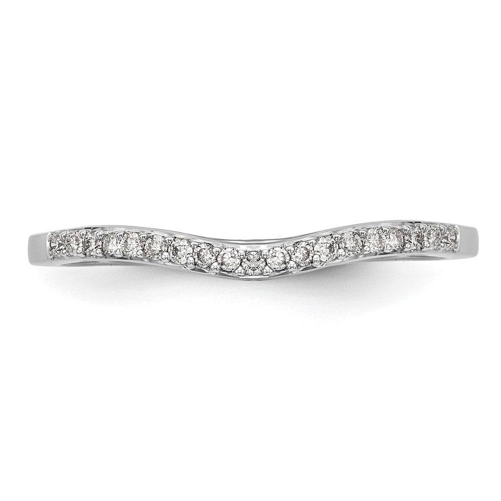 Exclusive 14K White Gold Wedding Band with 1/10 Carat Diamond - Stylish Value