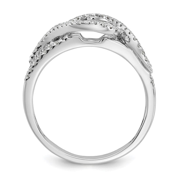 14K White Gold Halo Engagement Ring with 1/3 Carat Diamond - Style GR1-1034577