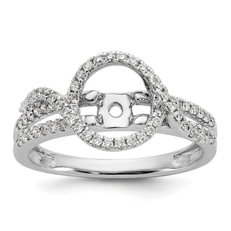 Buy Stylish 14K White Gold Halo Engagement Ring with 1/3 Carat Diamond