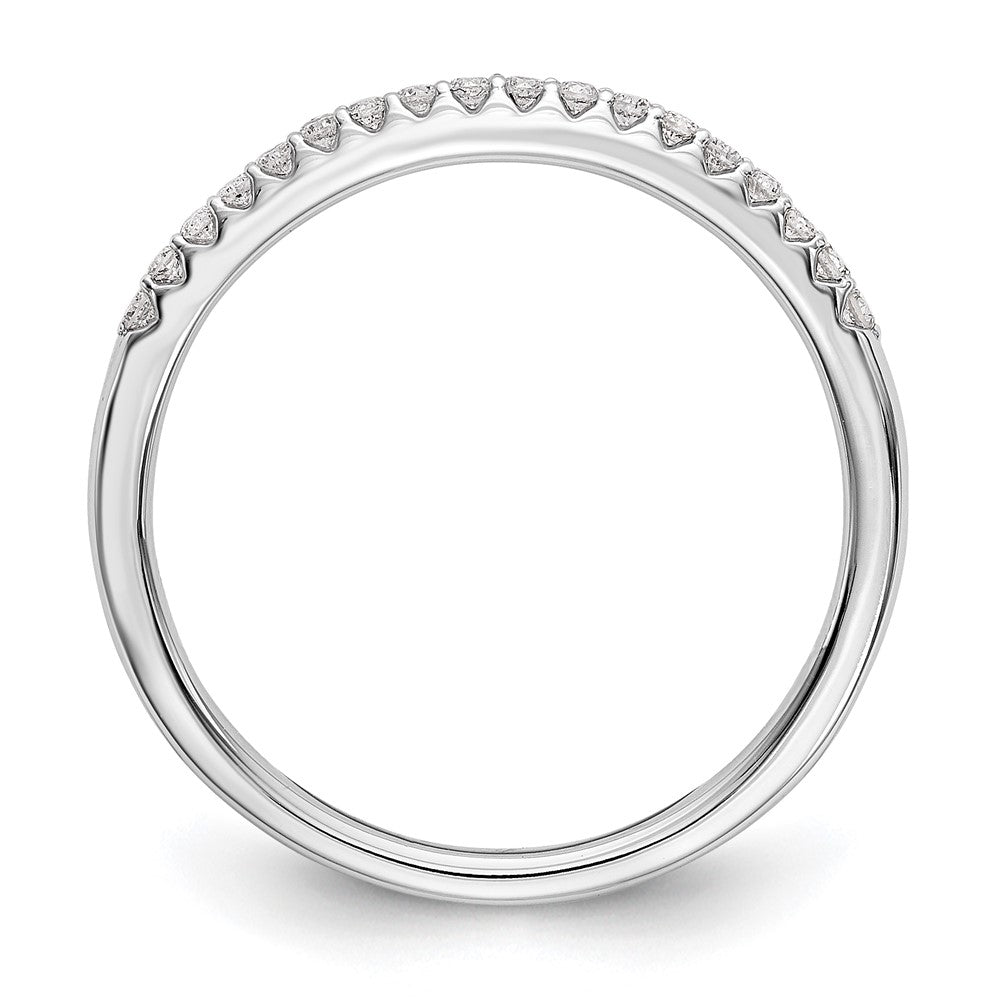 Exclusive 14K White Gold Wedding Band - 1/8 Carat Diamonds, Stylish Value