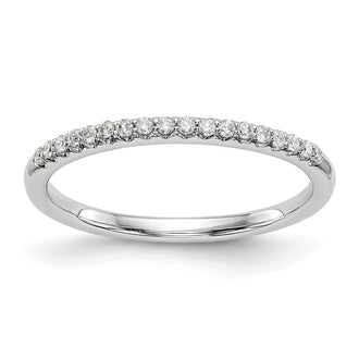 Exclusive 14K White Gold Wedding Band - 1/8 Carat Diamonds, Stylish Value