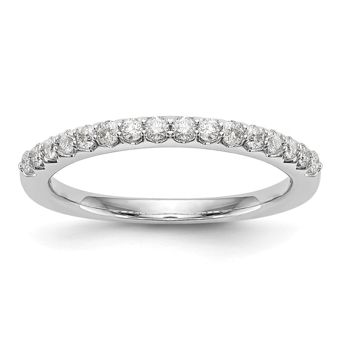 Buy Stylish 14K White Gold Wedding Band - 1/3 Carat Diamonds, Affordable Price-1