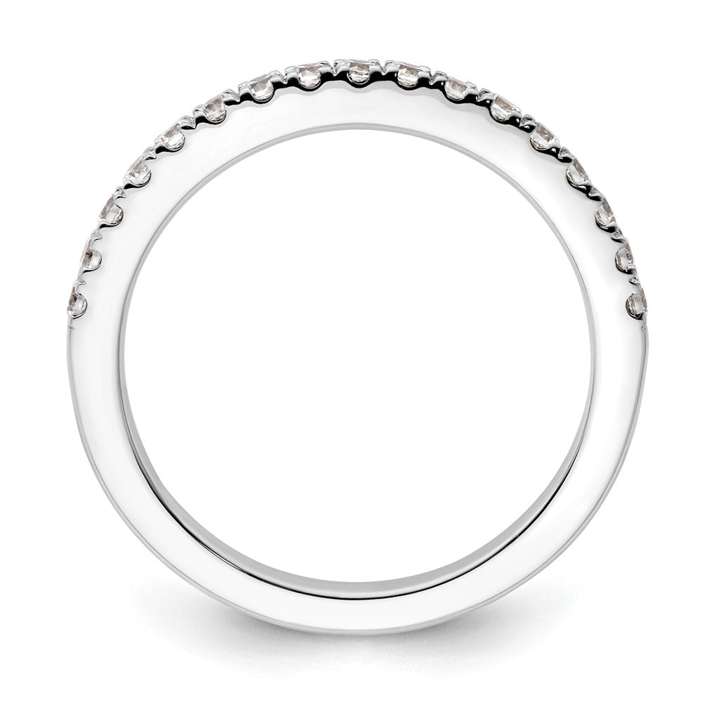 Buy Stylish 14K White Gold Wedding Band with 3/8 Carat Diamonds