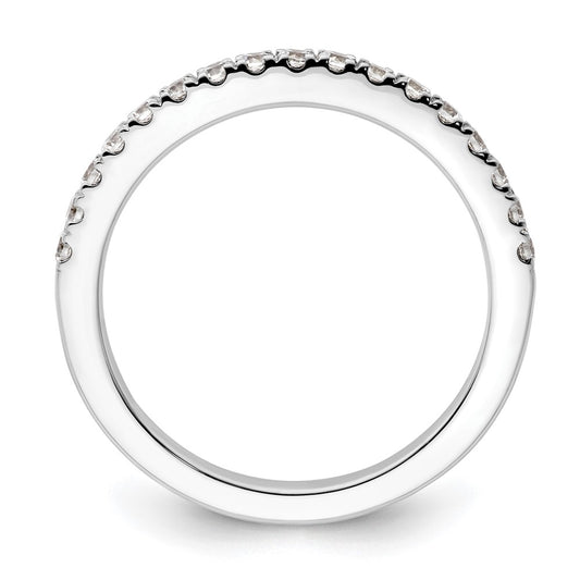 Buy Stylish 14K White Gold Wedding Band with 3/8 Carat Diamonds