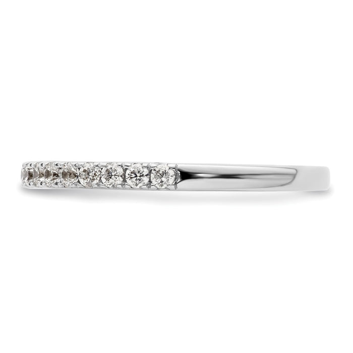Buy Stylish 14K White Gold Wedding Band with 3/8 Carat Diamonds-3