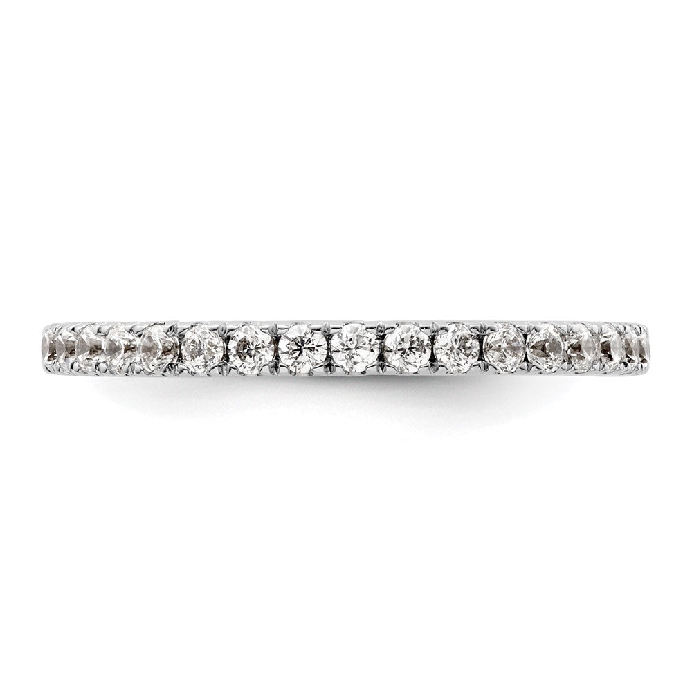 Buy Stylish 14K White Gold Wedding Band with 3/8 Carat Diamonds