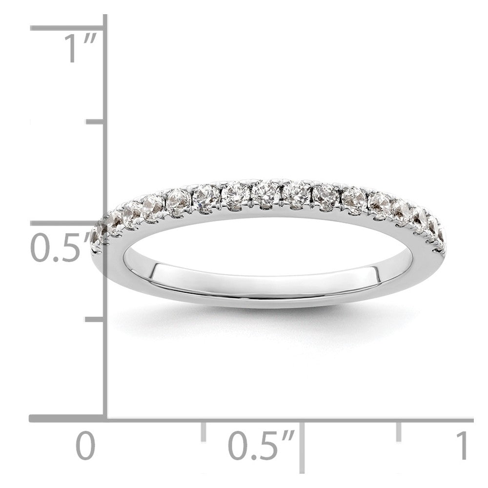Buy Stylish 14K White Gold Wedding Band with 3/8 Carat Diamonds