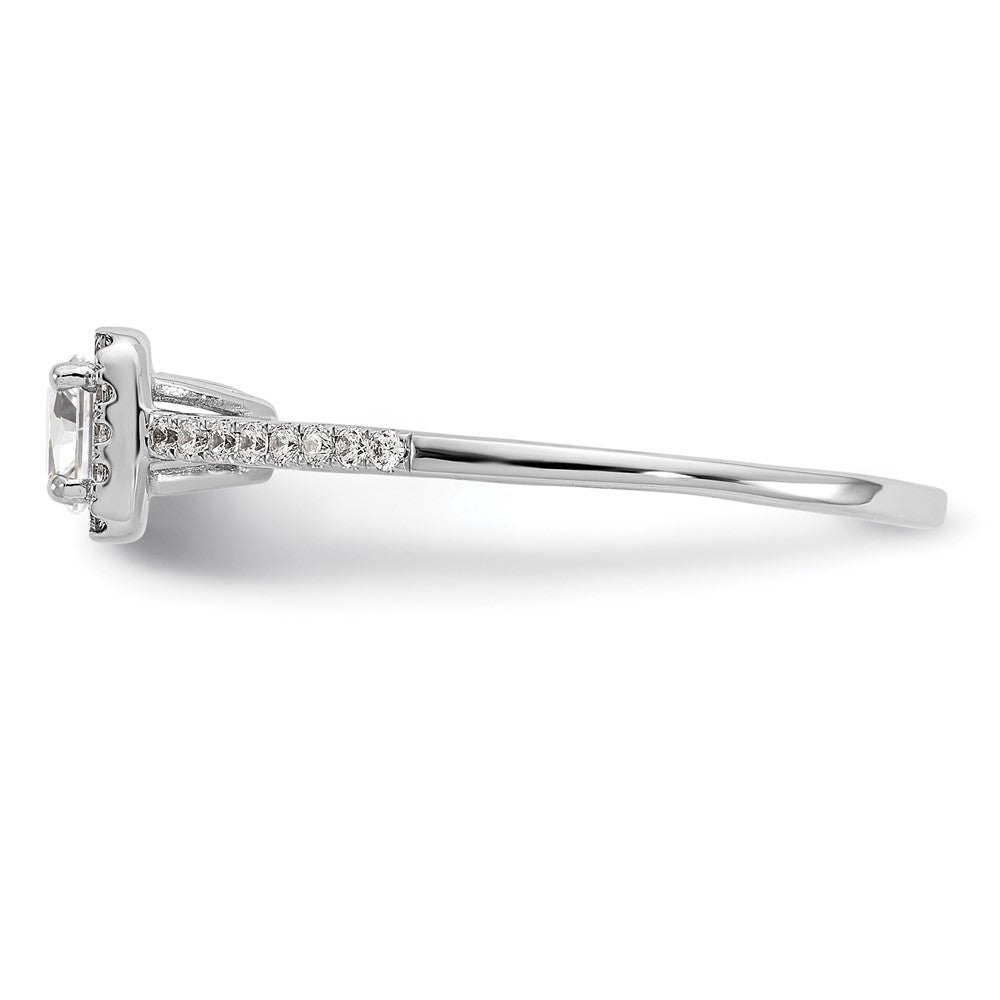 Buy 14K White Gold Halo Engagement Ring, 1/3 Carat Center, Stylish Value!