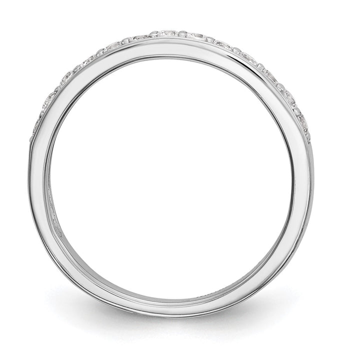 Exclusive 14K White Gold 1/3 Carat Diamond Wedding Band - Stylish Complete Set-2