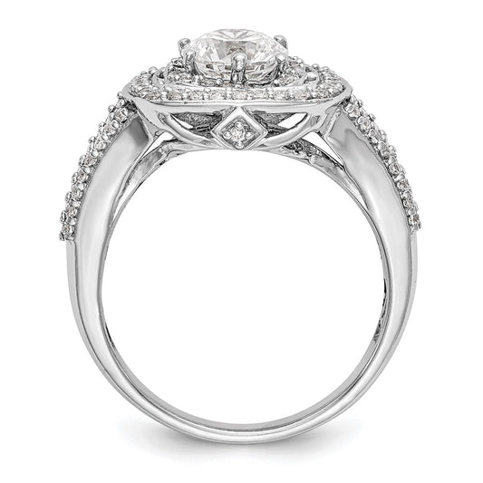 Buy Exclusive 14K White Gold Double Halo Engagement Ring for 1 Carat - Stylish Value!