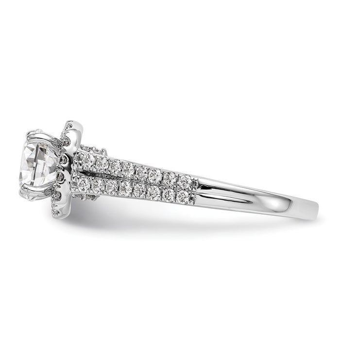 High-Quality 14K White Gold 1/2 Carat Diamond Engagement Ring - Stylish Value-3