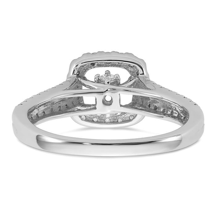 High-Quality 14K White Gold 1/2 Carat Diamond Engagement Ring - Stylish Value-5