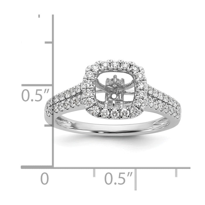 High-Quality 14K White Gold 1/2 Carat Diamond Engagement Ring - Stylish Value-8