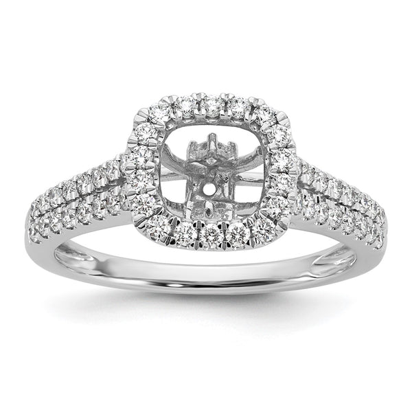 14K White Gold 1/2 Carat Diamond Engagement Ring