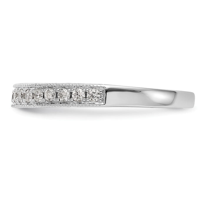Designer 14K White Gold 1/4 Carat Diamond Wedding Band Set | Luxury Value Deal-3
