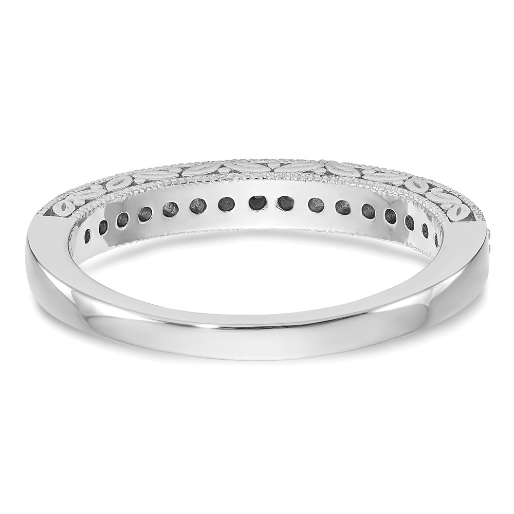 Designer 14K White Gold 1/4 Carat Diamond Wedding Band Set | Luxury Value Deal