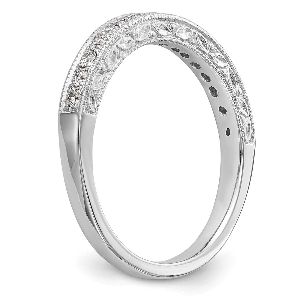 Designer 14K White Gold 1/4 Carat Diamond Wedding Band Set | Luxury Value Deal