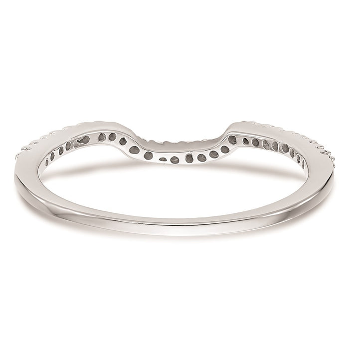 High-Quality 14K White Gold 1/8 Carat Wedding Band Setting - Stylish & Affordable-5