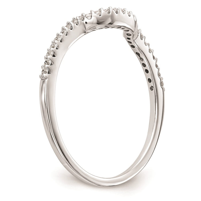 High-Quality 14K White Gold 1/8 Carat Wedding Band Setting - Stylish & Affordable-6