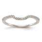 High-Quality 14K White Gold 1/8 Carat Wedding Band Setting - Stylish & Affordable-1