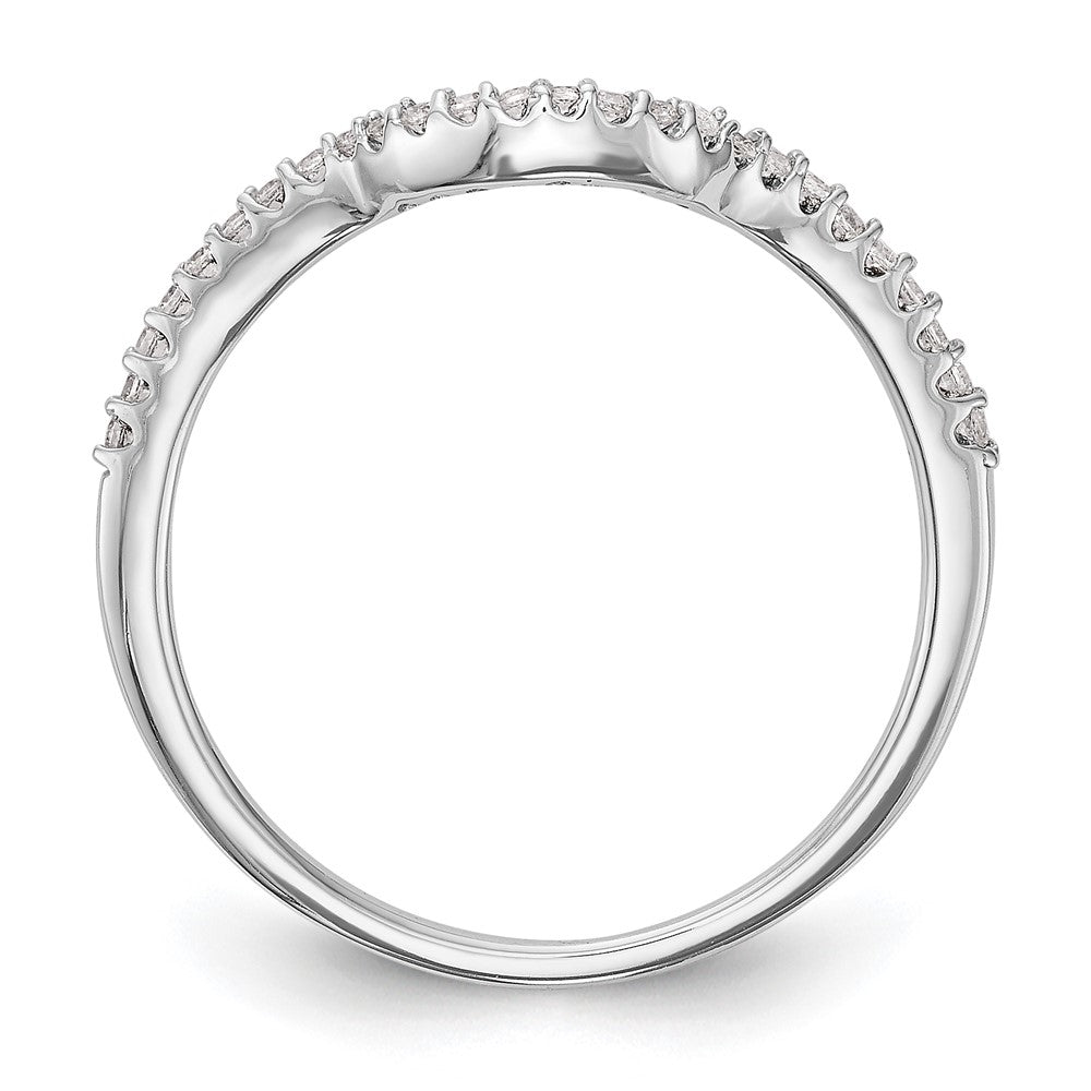 Buy Stylish 14K White Gold Wedding Band with 1/8 Carat Diamond - Affordable Luxury