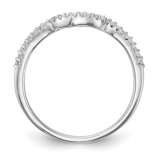 Buy Stylish 14K White Gold Wedding Band with 1/8 Carat Diamond - Affordable Luxury